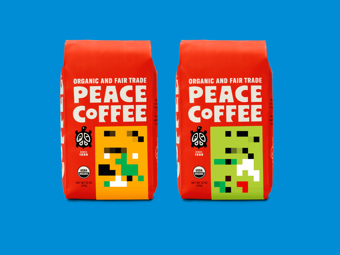 Coffee Label Coloring Sheets - Peace Coffee