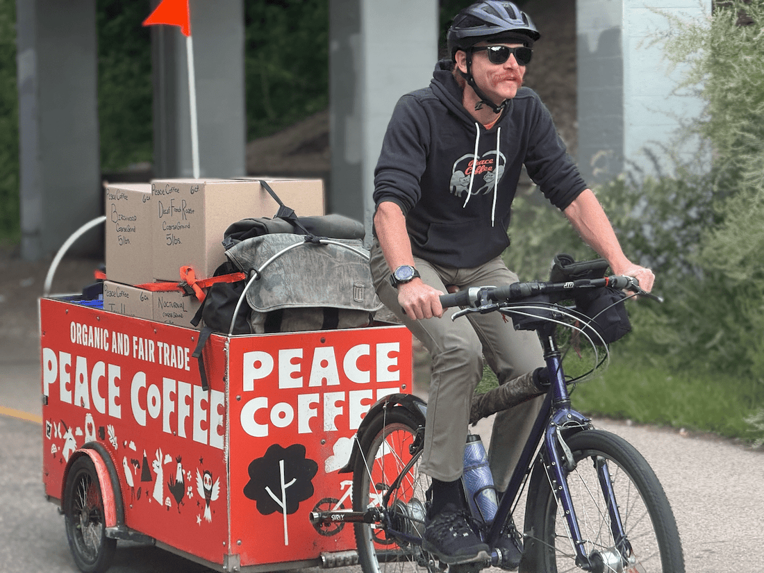 Pedaling Peace Coffee Since Day One - Peace Coffee
