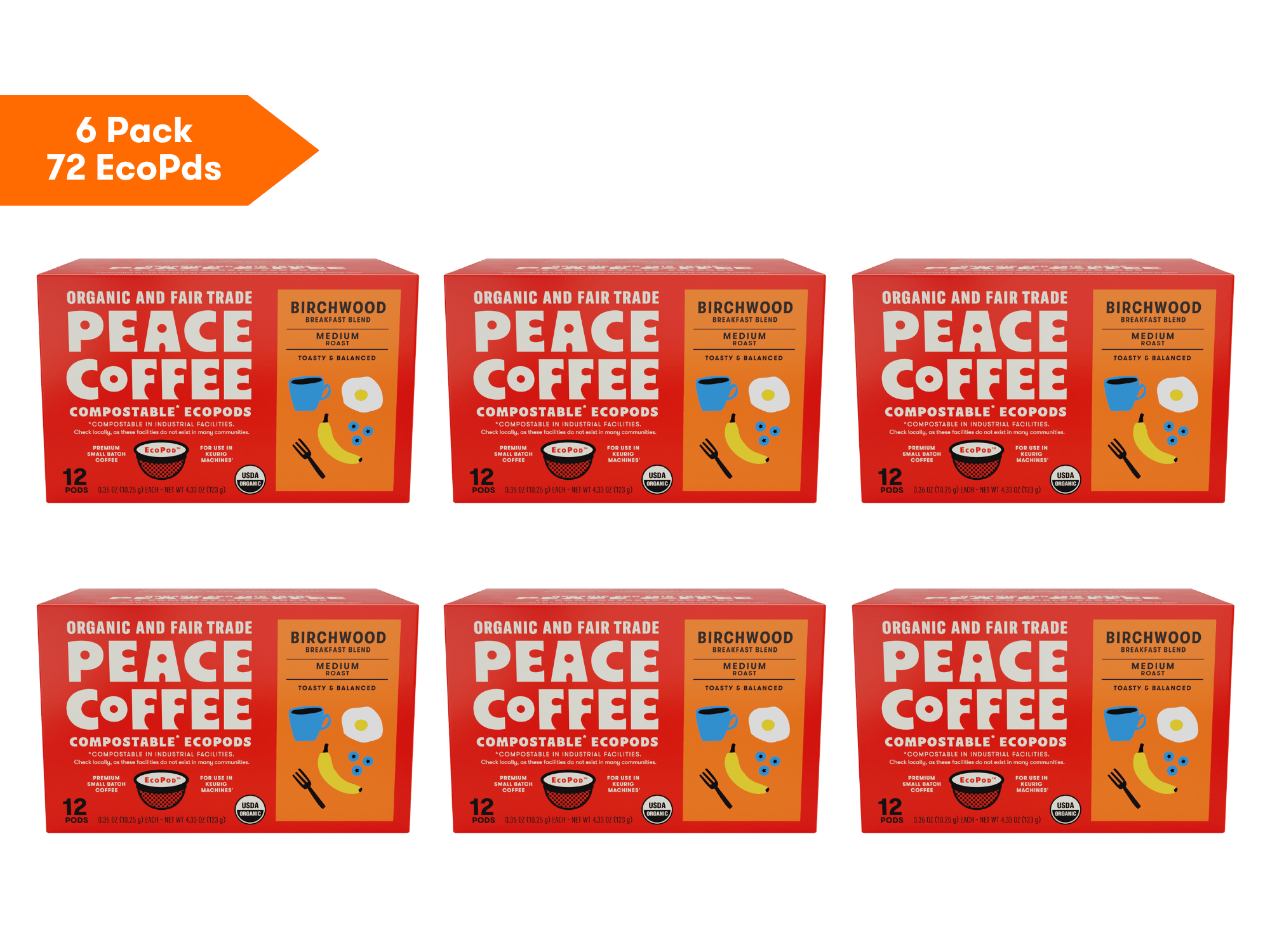 Birchwood Blend Eco Pod - Peace Coffee