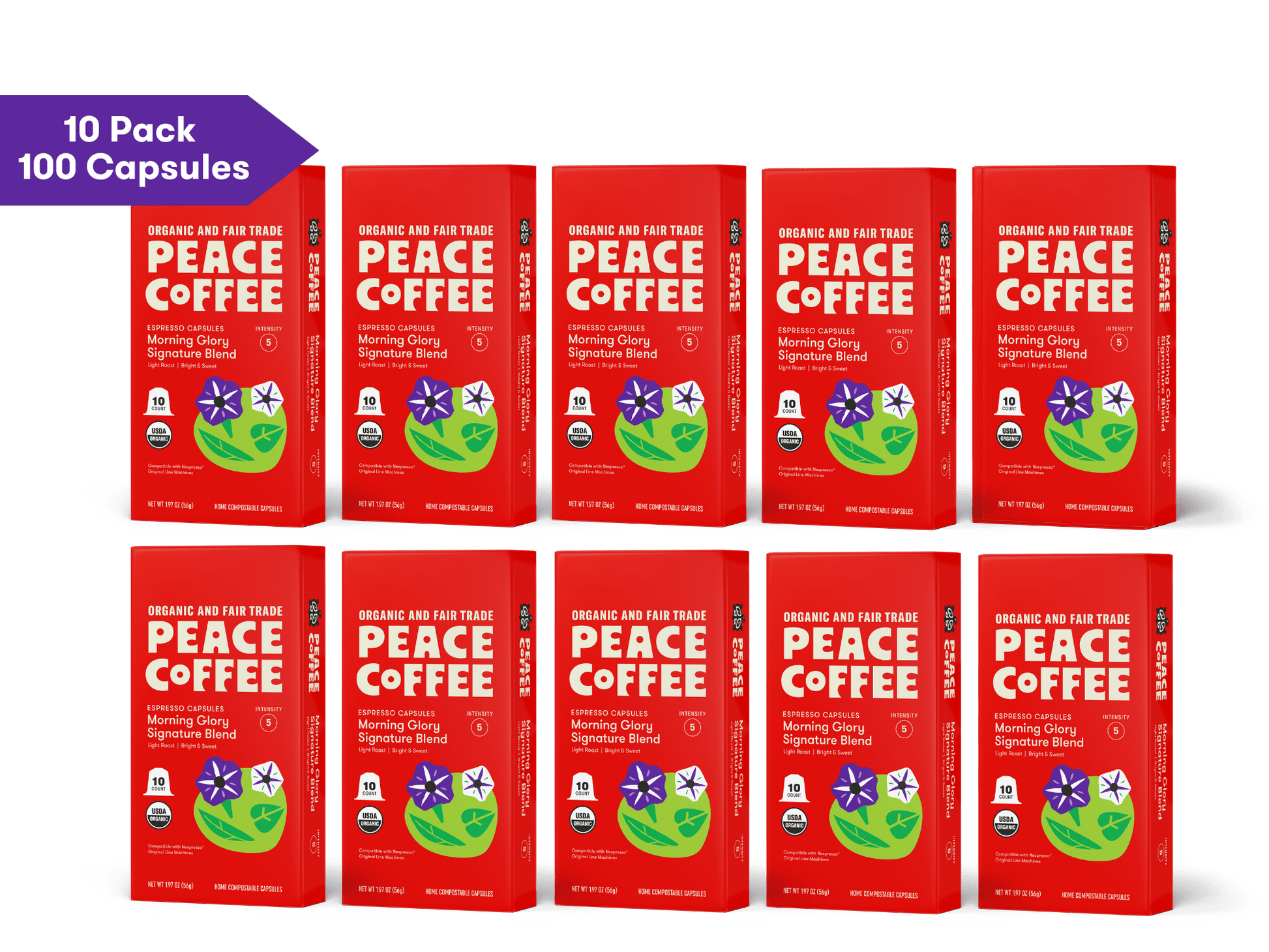 Morning Glory Blend Espresso Capsule - Peace Coffee