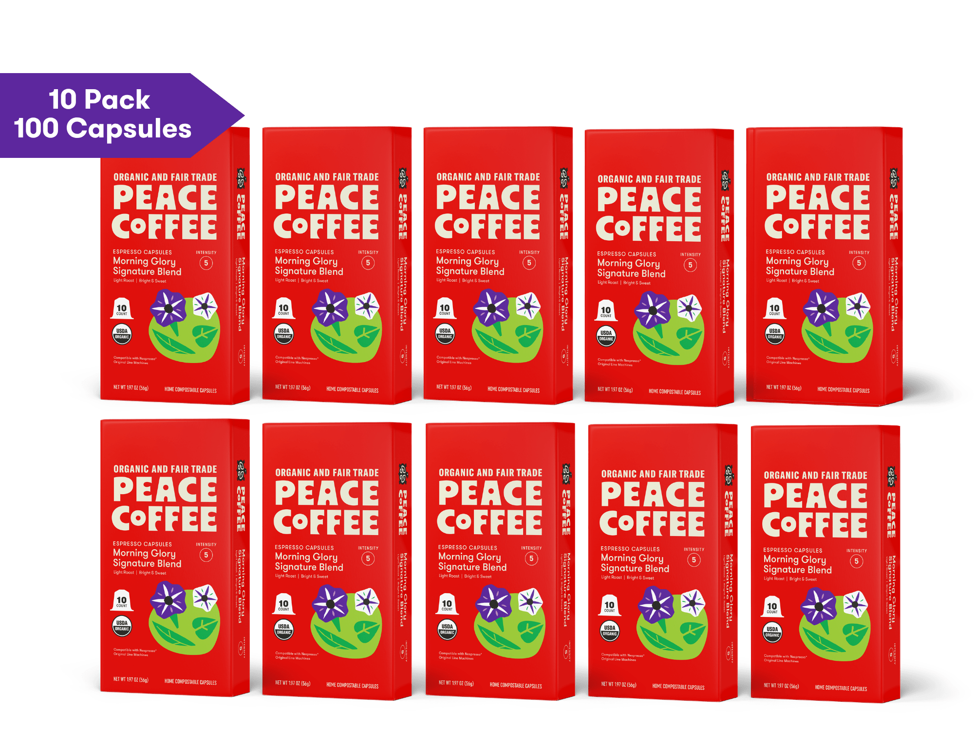 Morning Glory Blend Espresso Capsule - Peace Coffee