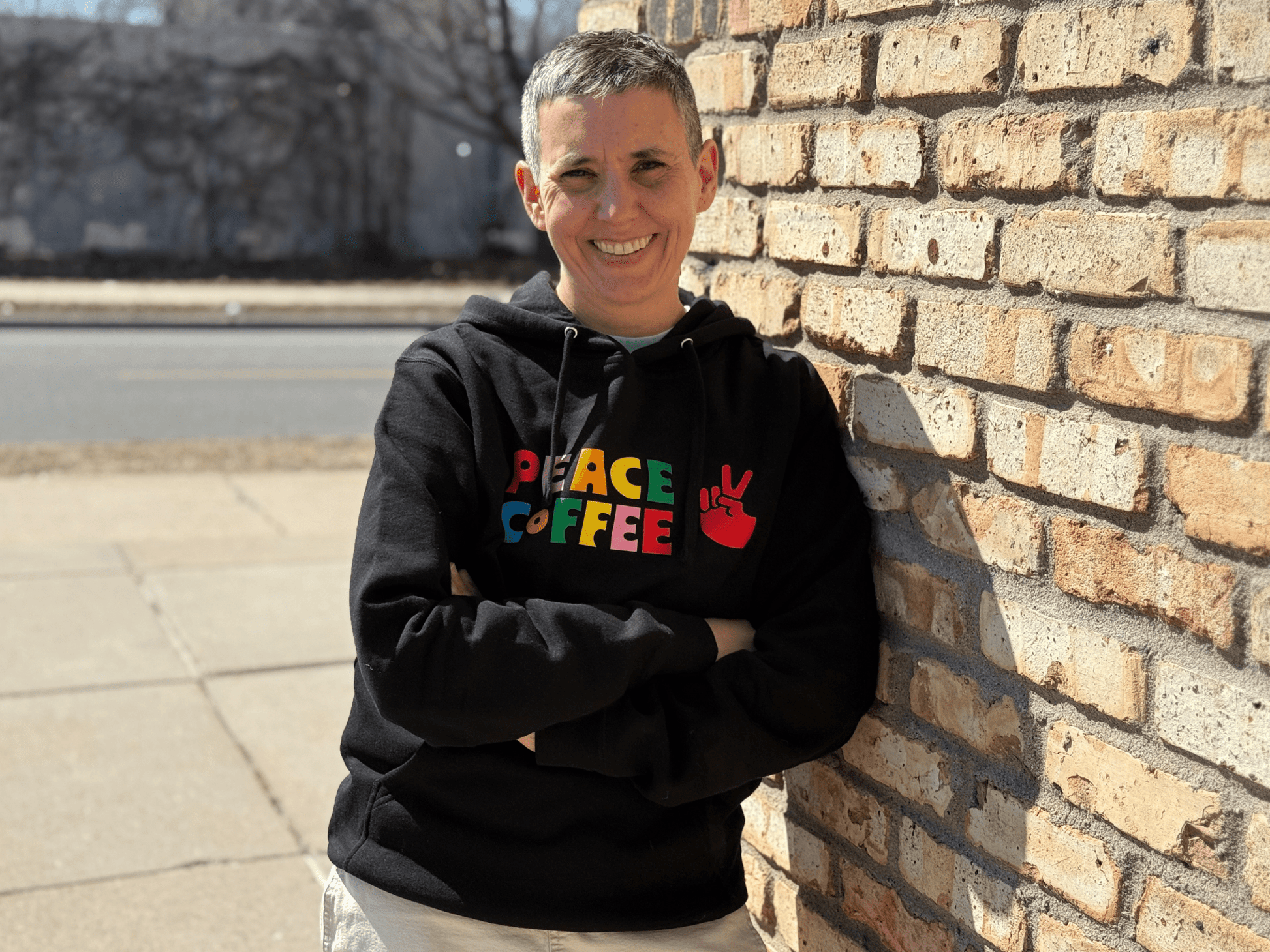 Peace Rainbow Hoodie - Peace Coffee