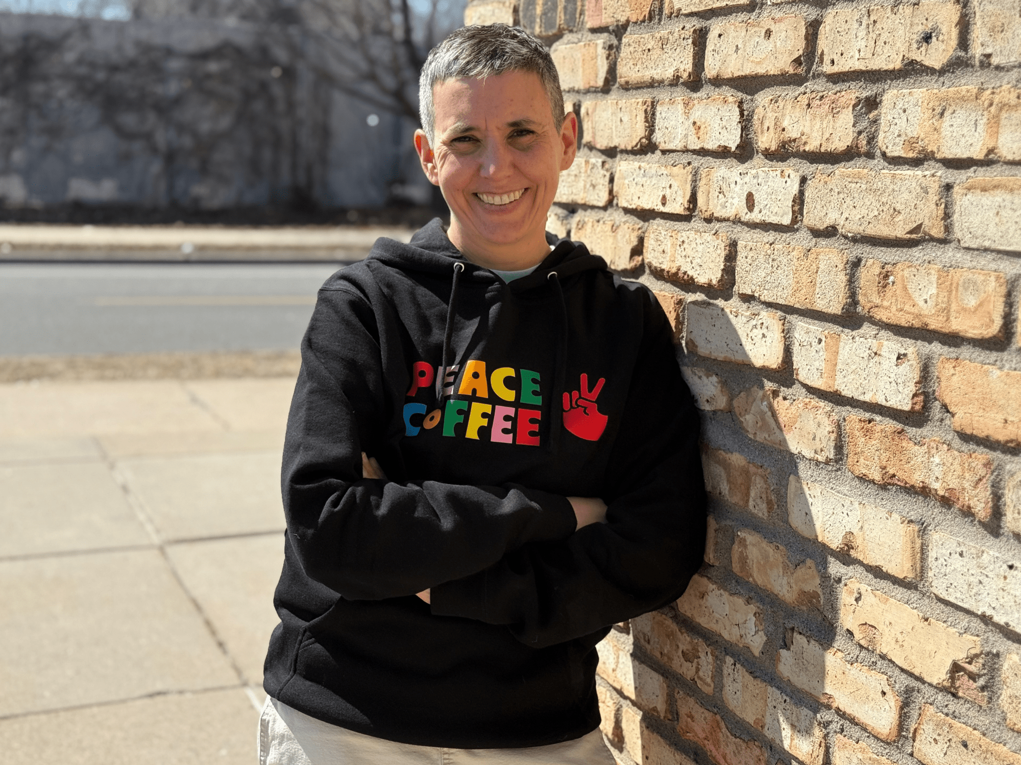 Peace Rainbow Hoodie - Peace Coffee